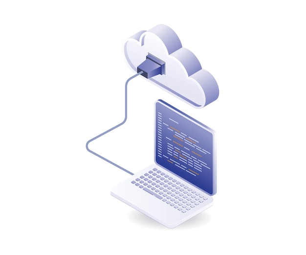Computer connect cloud server technology