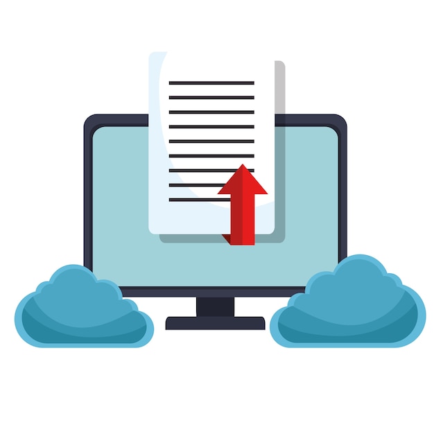 computer desktop display isolated icon
