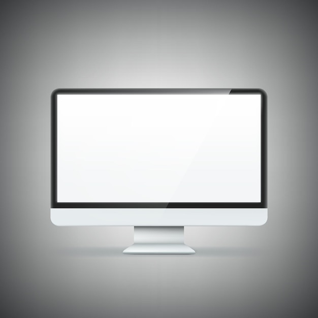 Computer Display. Illustration isolated on background. Graphic concept for your design