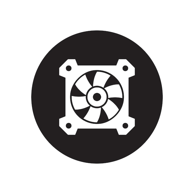 computer fan icon vector