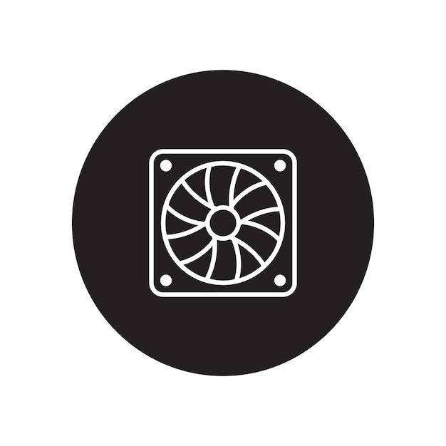 computer fan icon vector