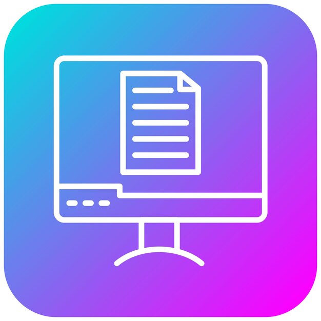 computer file vector icon can be used for online marketing iconset