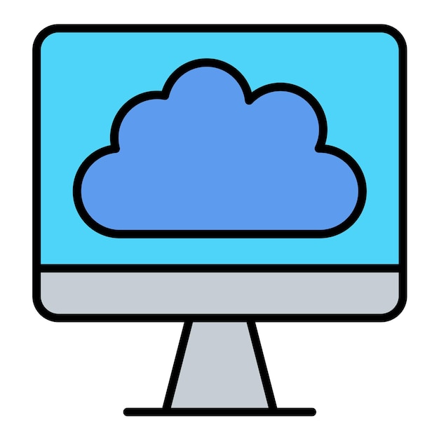 Computer Flat Illustration