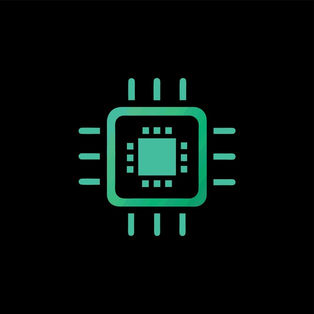 Computer Hardware Components Parts and Devices Featuring BIOS Chip Vector Style Illustration