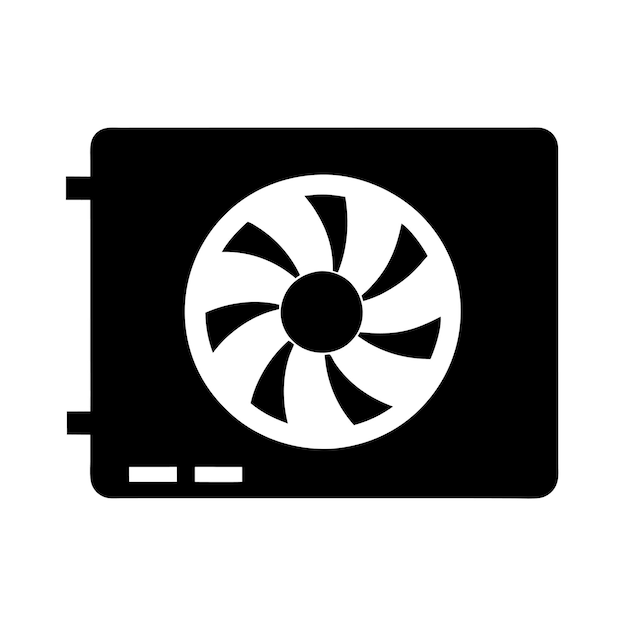 computer hardware components parts and devices featuring graphics processing unit gpu vector design