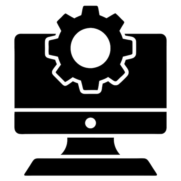 computer hardware components parts and devices featuring operating system os vector style design