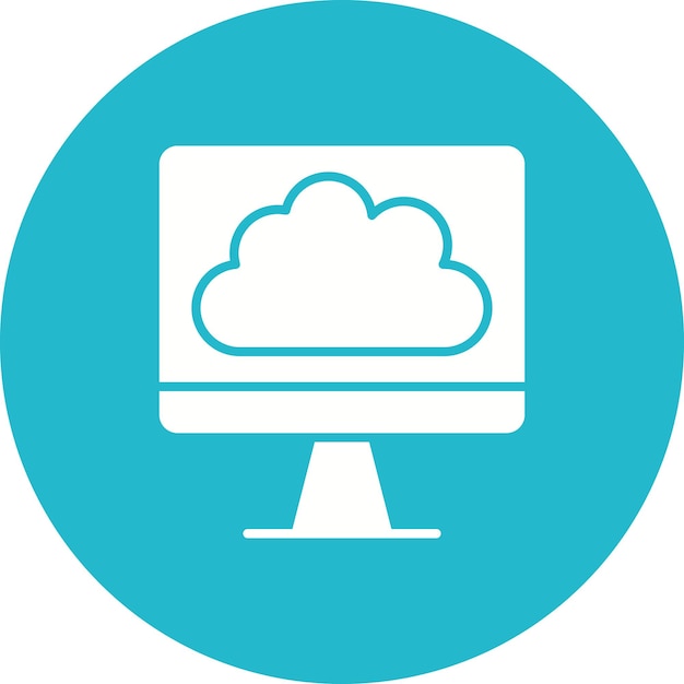 Computer icon vector image Can be used for Cloud Computing