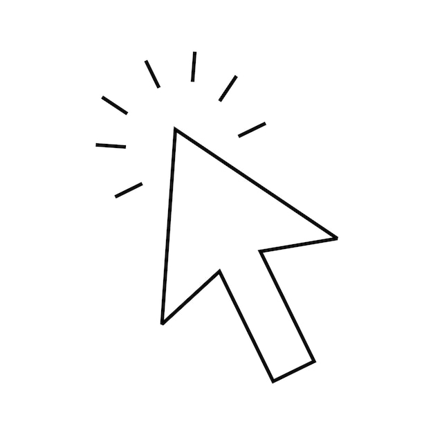 Computer Mouse Click Cursor Arrow Icon Illustration
