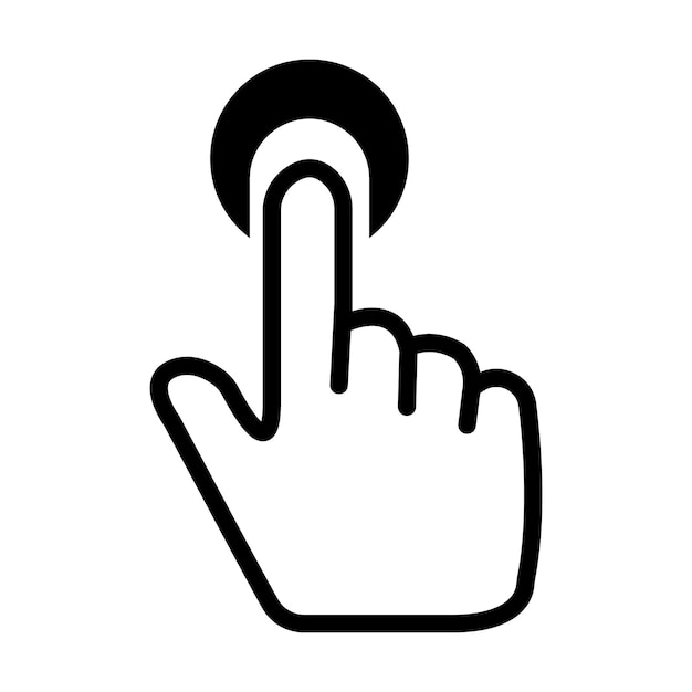 Computer mouse icon logo vector design template
