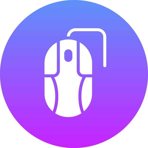 Computer Mouse vector icon illustration of Electronic Devices iconset