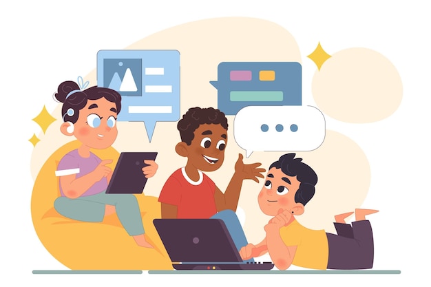 computer science class for kids diverse children programming and coding informatics course web apps
