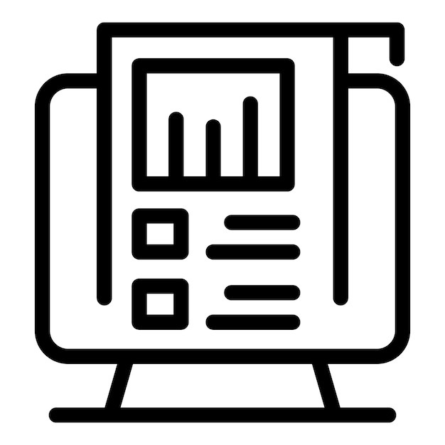 Computer showing graph and charts for business analysis
