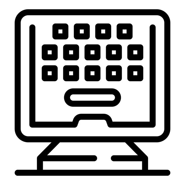 Computer showing password protection system icon