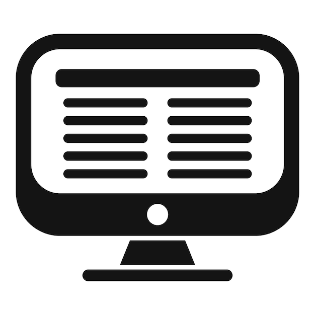 computer showing website code programming icon