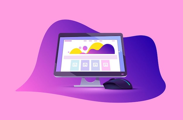 Computer technology background design 05456
