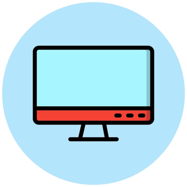 Computer Vector Icon Design Illustration
