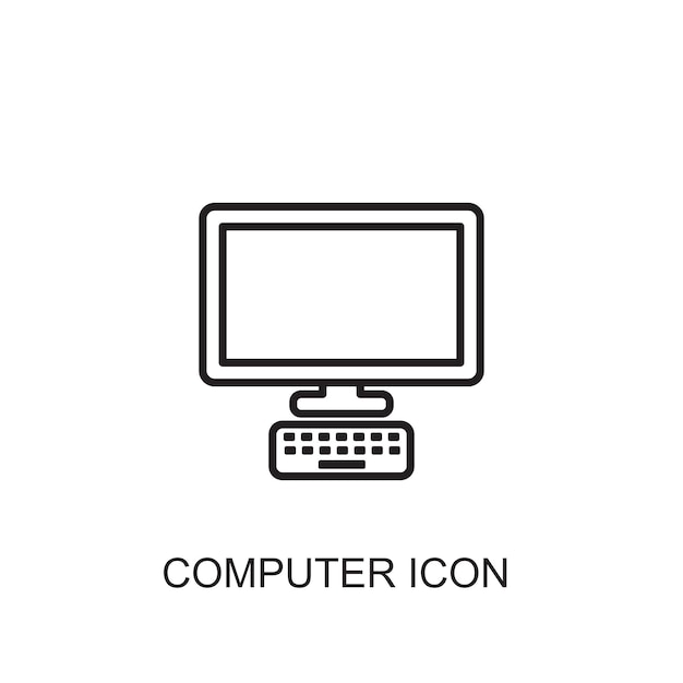 Computer vector icon icon