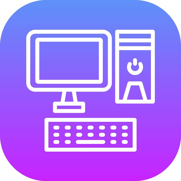 Computer vector icon illustration of Electronic Devices iconset