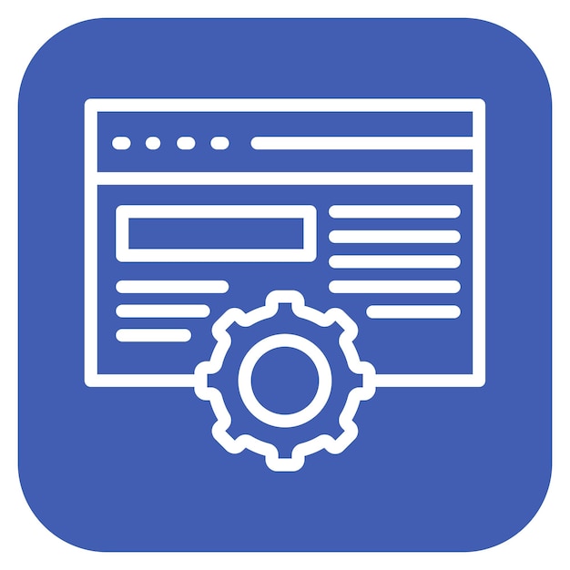 Computer Website Vector Illustration