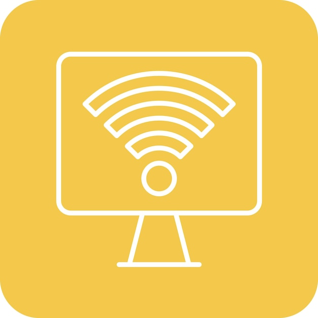 Computer Wifi icon vector image Can be used for Networking and Data Sharing