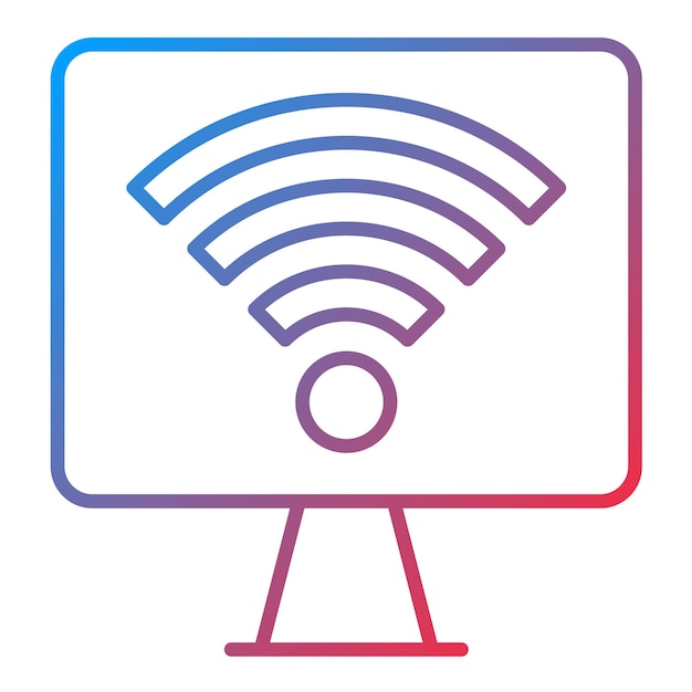 Computer Wifi icon vector image Can be used for Networking and Data Sharing