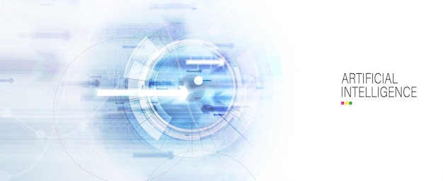 Conceptual technology illustration of artificial intelligence