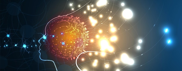 conceptual technology illustration of artificial intelligence