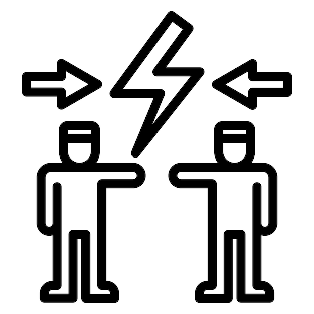 Conflict Resolution icon vector image Can be used for Organization