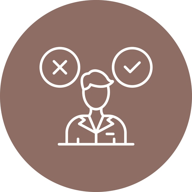 Conflicting Thoughts icon vector image Can be used for Emotional Intelligence