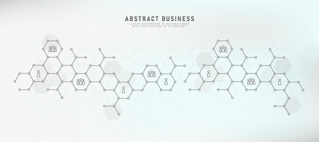 Connect people in communication concept with business functionality. social network vector illustration