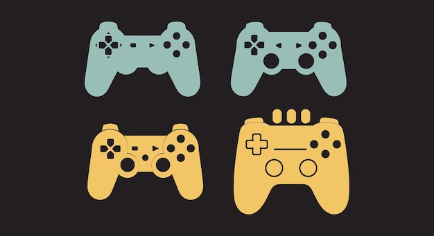 Console Gaming Joystick Vector Set Gamer's Paradise