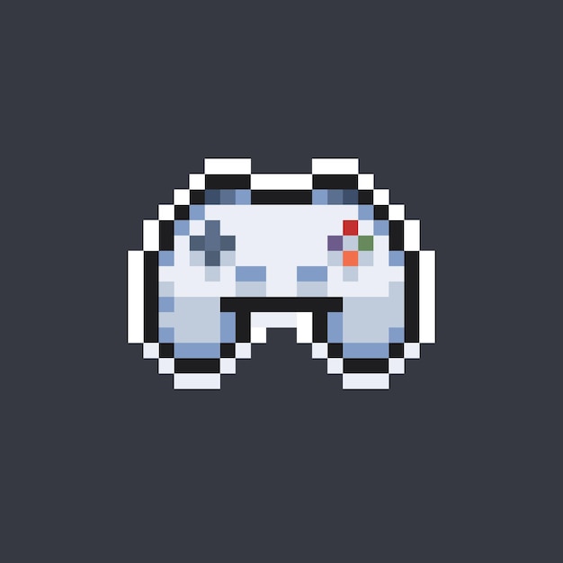 console stick game in pixel art style