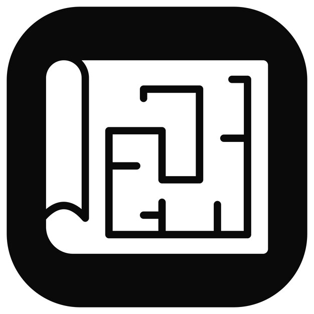 Construction Blueprint Vector Icons