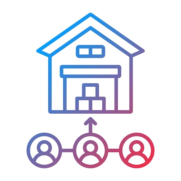 Consumer Direct Logistics icon vector image Can be used for Shipping