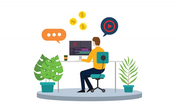 Content creator or video editor freelancer 