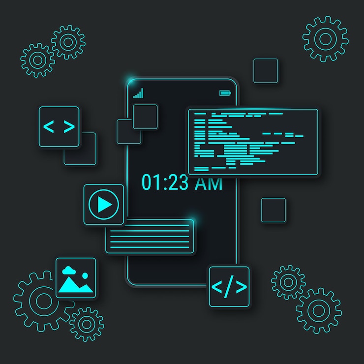 Vector content management system vector concept illustration