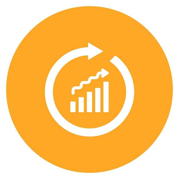 continuous improvement icon vector image can be used for action plan