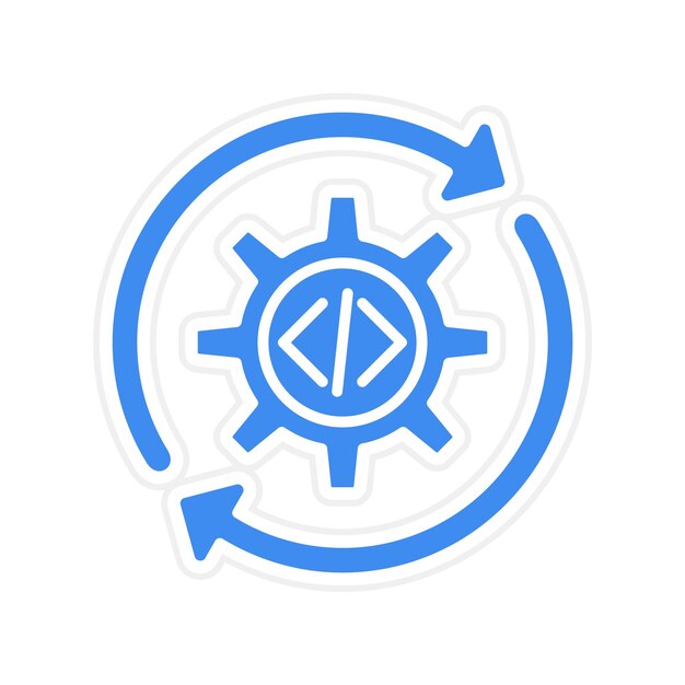Continuous Integration icon vector image Can be used for Agile