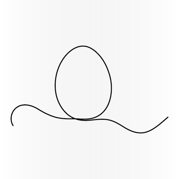 Continuous one line drawing of outline vector illustration gg