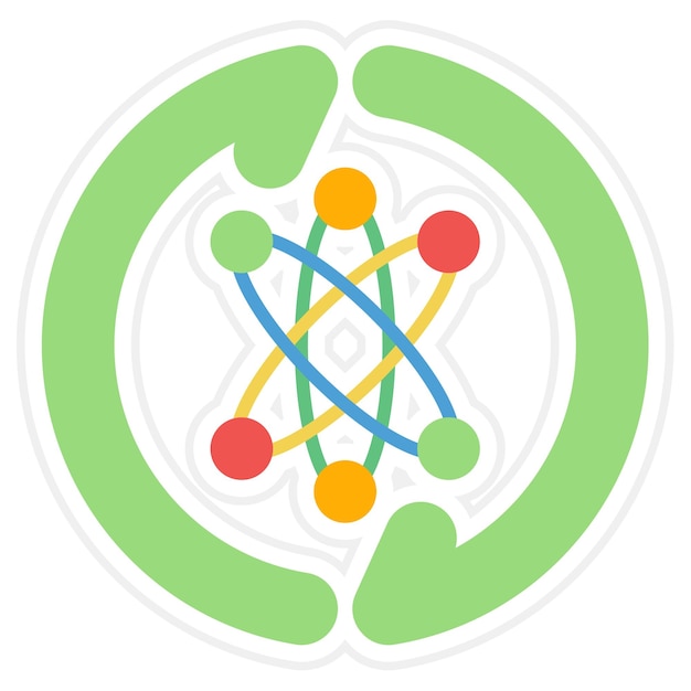 Continuous Updating icon vector image Can be used for Bioengineering