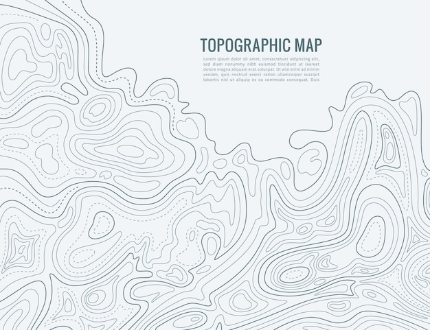 contour line map. elevation contouring outline cartography texture. topographical relief map 