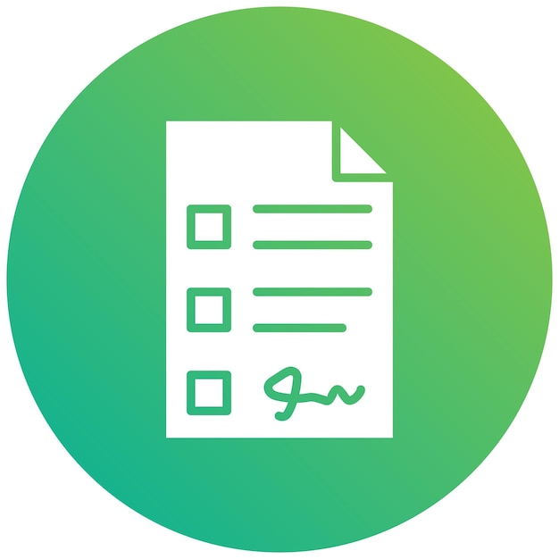 Contract form Vector Icon Design Illustration