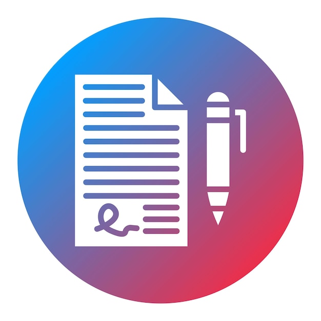 Contract icon vector image Can be used for Legal Services