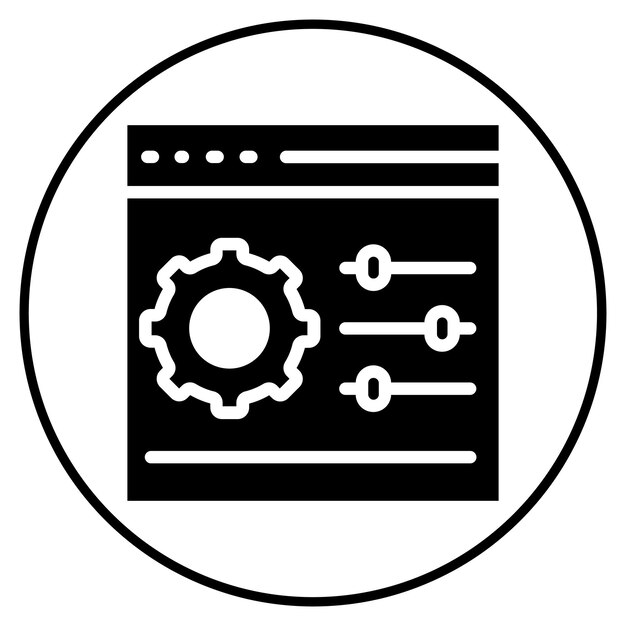 Control Panel Vector Illustration