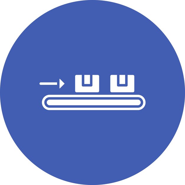 conveyor belt icon vector image can be used for factory