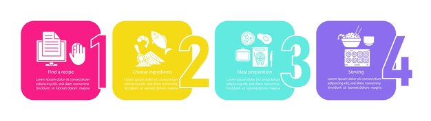 cooking vector infographic template choose recipes ingredients chinese food preparation serving presentation design data visualization steps options process timeline chart workflow layout