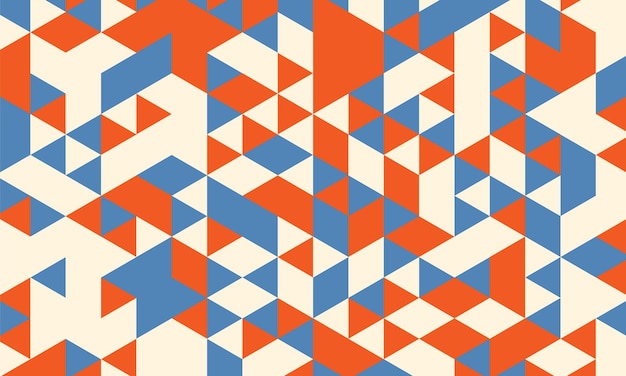 Cool red and blue geometric background in a new texture style