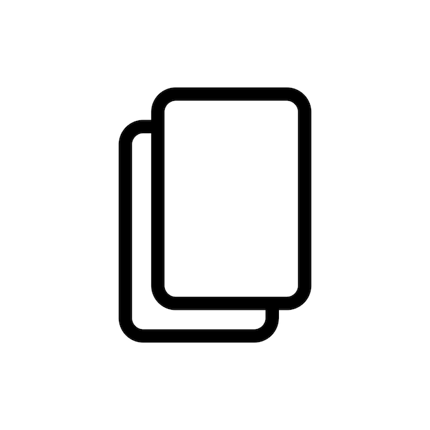 Copy icon set duplicate document paper or sheet vector symbol copy data sign