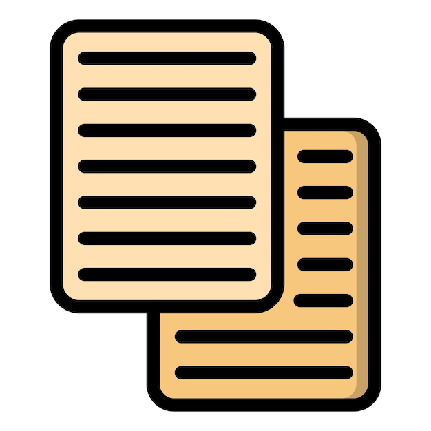 Copy Vector Icon Design Illustration