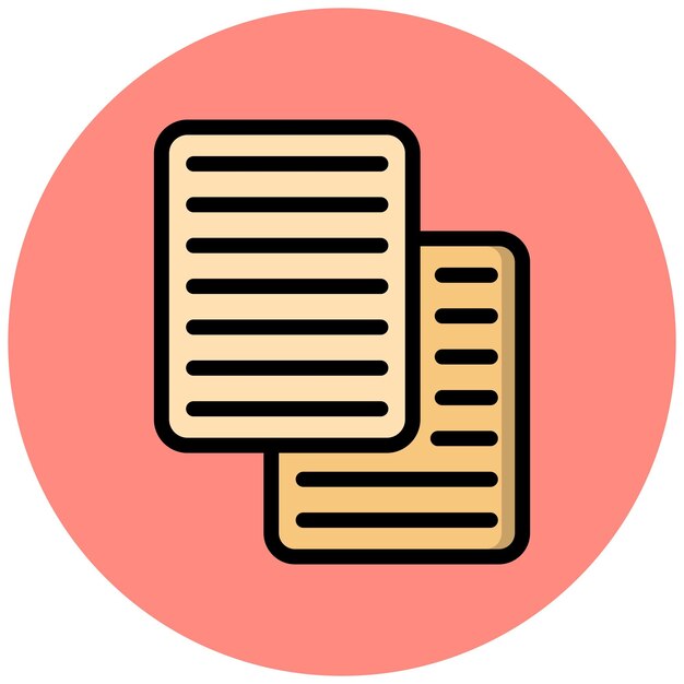 Copy Vector Icon Design Illustration